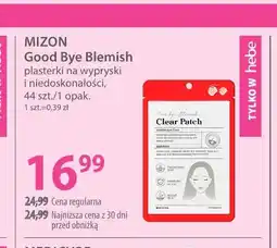 Hebe Good Bye Blemish plasterki na wypryski i niedoskonałości Mizon oferta