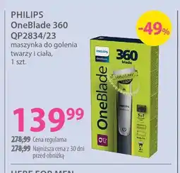 Hebe Maszynka do golenia twarzy i ciała OneBlade 360 QP2834/23 Philips oferta