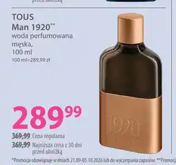 Hebe Woda perfumowana męska Man 1920 Tous oferta