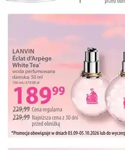 Hebe Woda perfumowana damska Éclat d'Arpège White Tea Lanvin oferta