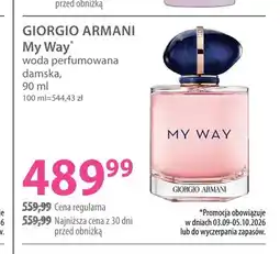 Hebe Woda perfumowana damska My Way Giorgio Armani oferta
