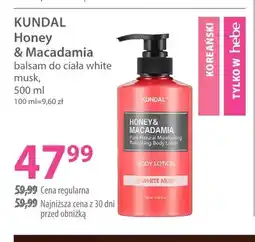 Hebe Balsam do ciała white musk Honey & Macadamia Kundal oferta