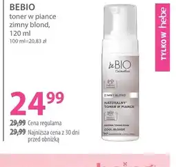 Hebe Toner w piance zimny blond beBIO oferta