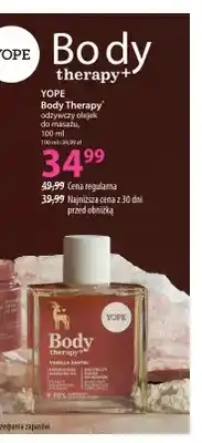 Hebe Odżywczy olejek do masażu Body Therapy Yope oferta