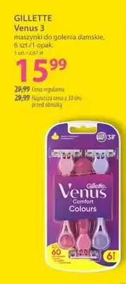 Hebe Maszynki do golenia damskie Venus 3 Gillette oferta
