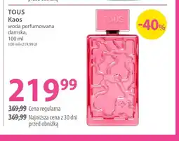 Hebe Kaos woda perfumowana damska Tous oferta