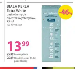 Hebe Pasta do mycia dla wrażliwych zębów Extra White Biała Perła oferta
