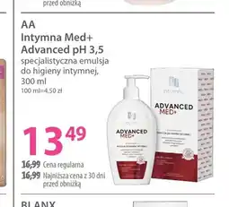 Hebe Specjalistyczna emulsja do higieny intymnej Intymna Med+ Advanced pH 3,5 AA oferta