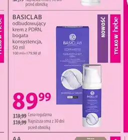 Hebe Odbudowujący krem z PDRN bogata konsystencja BasicLab oferta