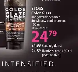 Hebe Nabłyszczający toner do włosów cool brunette Syoss Color Glaze oferta