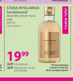 Hebe Aksamitny żel do mycia ciała Sandalwood Stara Mydlarnia oferta