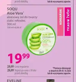 Hebe Aloesowy żel do twarzy ciała i włosów Aloe Vera Soqu oferta