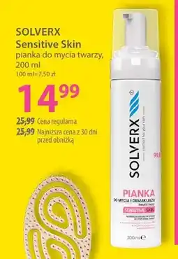 Hebe Pianka do mycia twarzy Sensitive Skin Solverx oferta