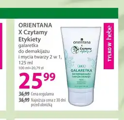 Hebe Galaretka do demakijażu i mycia twarzy 2 w 1 Orientana x Czytamy Etykiety oferta
