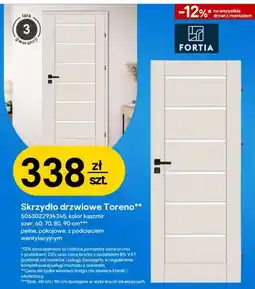 Castorama Skrzydło drzwiowe Toreno z podcięciem wentylacyjnym Fortia oferta