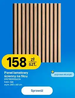 Castorama Panel lamelowy ścienny na filcu oferta