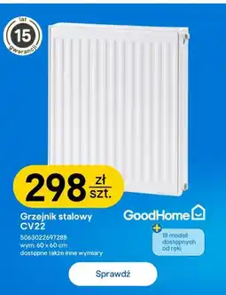 Castorama Grzejnik stalowy CV22 60x60 cm GoodHome oferta