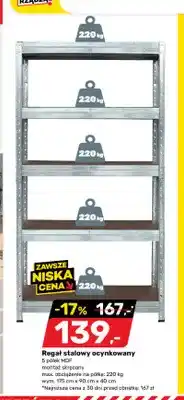 Bricomarche Regał stalowy ocynkowany oferta