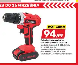 Bricomarche Wiertarko-wkrętarka akumulatorowa Vertex oferta