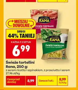 Biedronka Świeże tortellini z prosciutto i serem Rana oferta