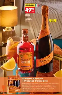 Biedronka Wino musujące Zestaw Mionetto Aperitivo + Prosecco Treviso Brut oferta