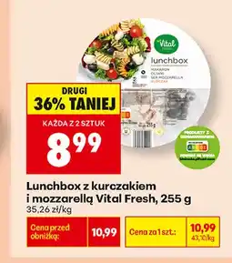 Biedronka Lunchbox z kurczakiem i mozzarellą Vital Fresh oferta