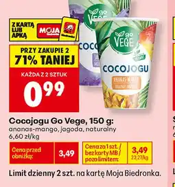 Biedronka Cocojogu Go Vege jagoda oferta