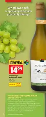 Biedronka Wino białe Hans Greyl Sauvignon Blanc oferta