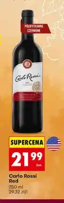 Biedronka Wino czerwone Carlo Rossi Red oferta