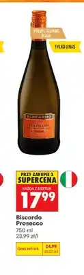 Biedronka Wino musujące Biscardo Prosecco oferta