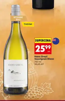 Biedronka Wino białe Hans Greyl Sauvignon Blanc oferta