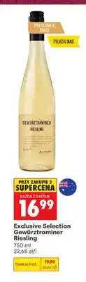 Biedronka Wino białe Exclusive Selection Gewürztraminer Riesling oferta