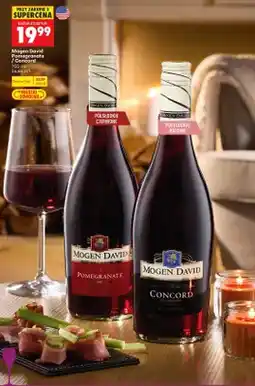 Biedronka Wino czerwone Mogen David Pomegranate oferta