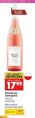 Biedronka Wino różowe Winiarnia Zamojska lekka czerwona porzeczka oferta