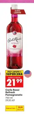 Biedronka Wino różowe Carlo Rossi Refresh Pomegranate oferta