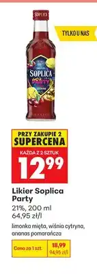 Biedronka Likier Soplica Party limonka mięta oferta