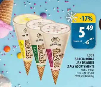 Lody rożek Jak Dawniej Bracia Koral