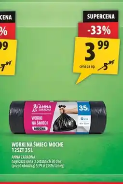 Arhelan Worki na śmieci mocne 35 l Anna Zaradna oferta