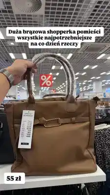 Pepco Torba shopperka Pepco brązowa oferta