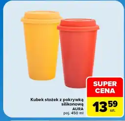 Carrefour Kubek z pokrywką oferta