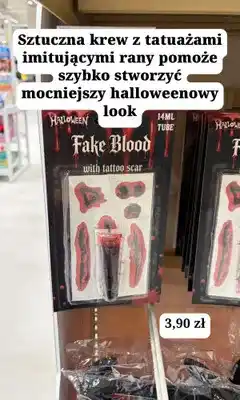 MR. DIY Sztuczna krew z tatuażami Halloween Fake Blood oferta