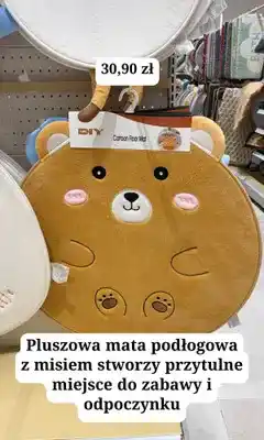 MR. DIY Pluszowa mata podłogowa MR.DIY Miś oferta
