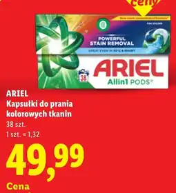 Lidl Kapsułki do prania kolorowych tkanin Ariel Allin1 Pods oferta