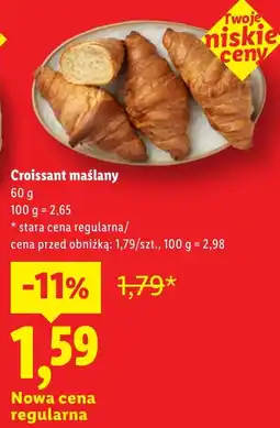 Lidl Croissant maślany oferta