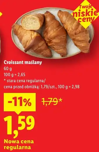 Lidl Croissant maślany oferta