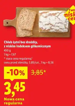 Lidl Chleb żytni bez drożdży oferta