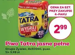 Bliski Piwo Tatra jasne pełne oferta