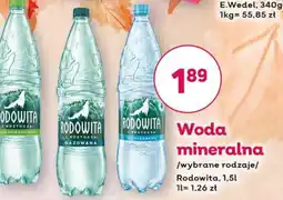 Bliski Woda mineralna Rodowita oferta