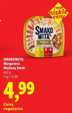 Lidl SMAKOWITA Margaryna Maślany Smak oferta