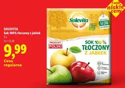 Lidl Sok 100% tłoczony z jabłek Solevita oferta